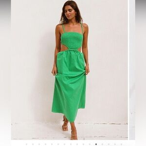 Green Sabo Skirt Maxi Dress. size xs. New without tags!